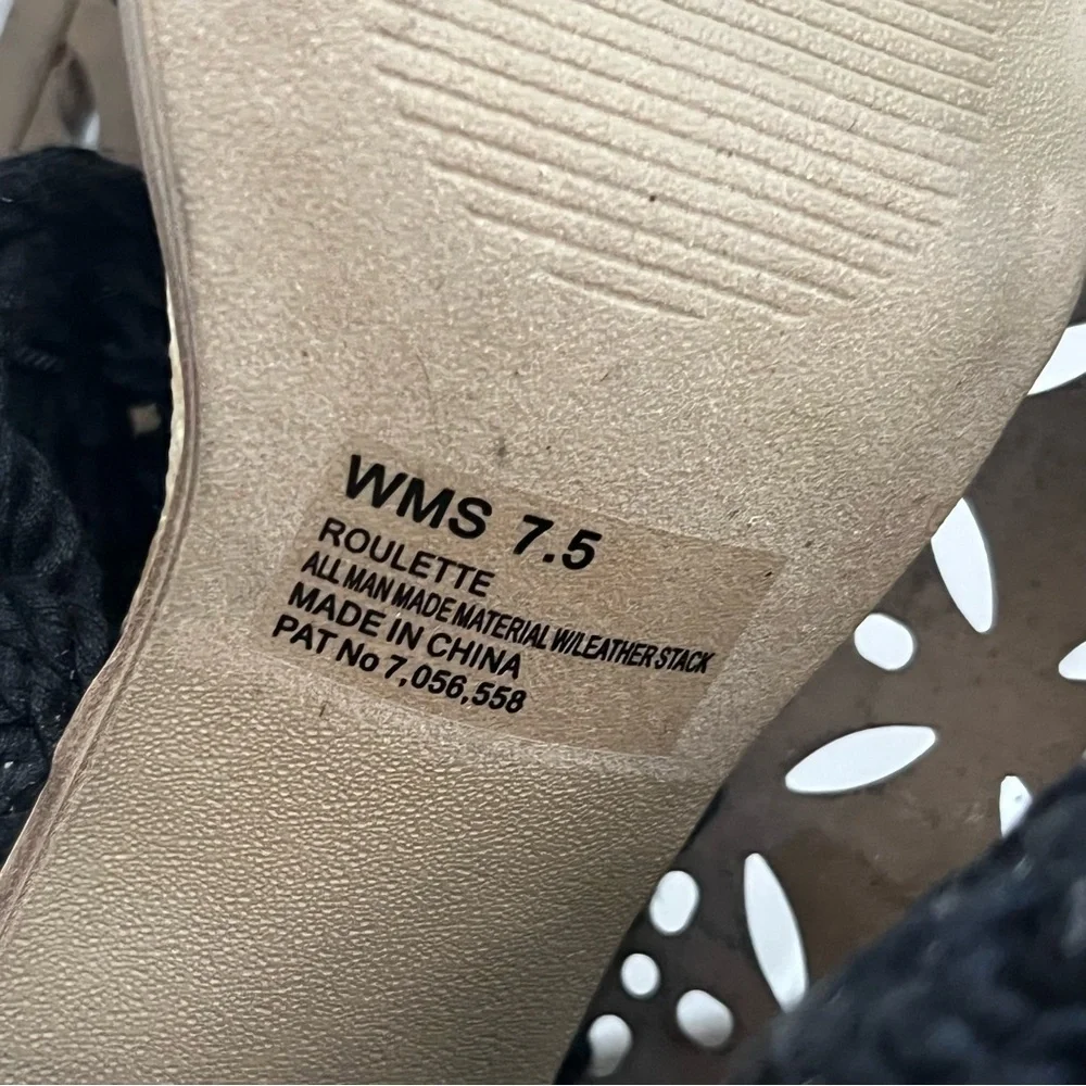 DV Dolce Vita Women's Roulette Knit Black Heeled Sandal SZ 7.5 - Picture 2 of 7